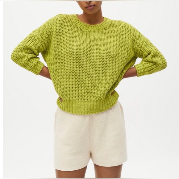 Babaa Sweaters - Babaa green tea jumper no 18 pullover sweater cotton